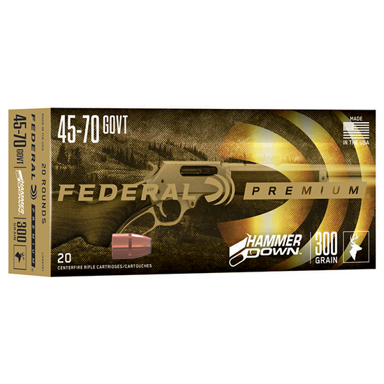 FED HAMMER DOWN 45-70 300GR 20/10 - Ammunition